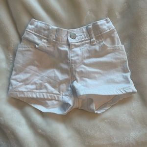 The Children’s Place white denim short . Size 18-24